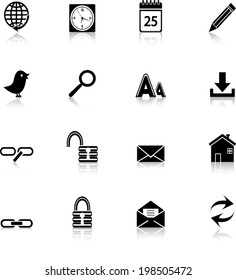 web and internet icons set 