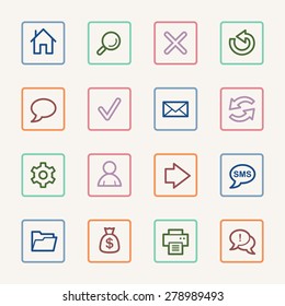 Web & internet icons set