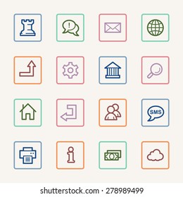Web & internet icons set
