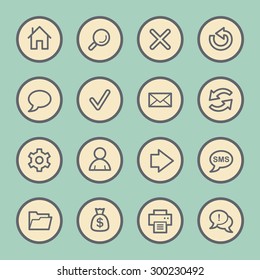Web & internet icons set