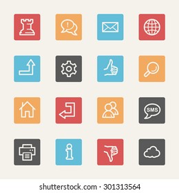 Web & internet icons set