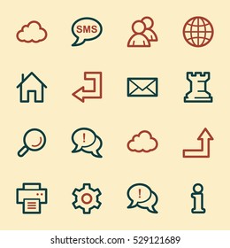 Web & internet icons set