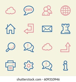Web & internet icons set