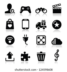 Web internet icons set - vector