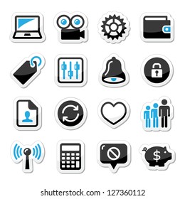 Web internet icons set - vector