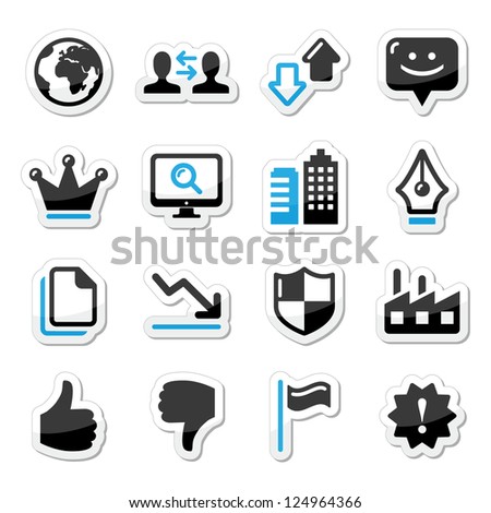 Web internet icons set - vector