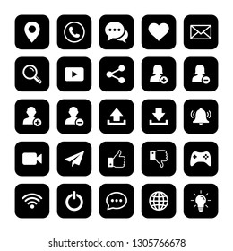 Web internet media icons set, Web icon set vector. for web computer and mobile
