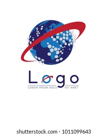 web, internet, network logo design