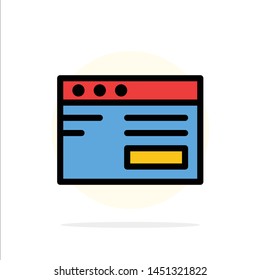 Web , Internet, Study, School Abstract Circle Background Flat color Icon