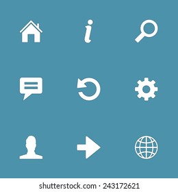 Web Internet Vector Icon Design Set