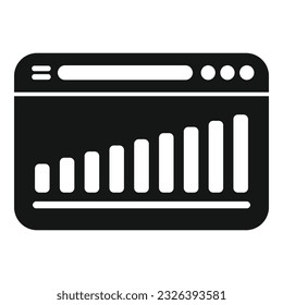 Icono de inversor web simple vector. Éxito financiero. Plan de inversión