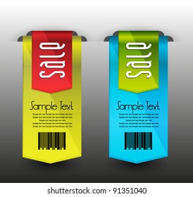 web labels or banners