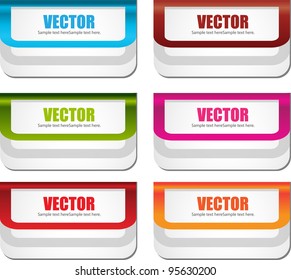 web labels or banners