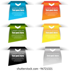 web labels or banners