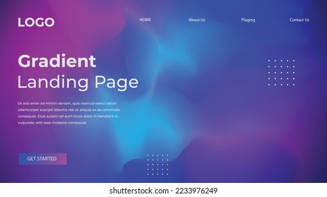 Web Landing Page design. Digital marketing landing page.