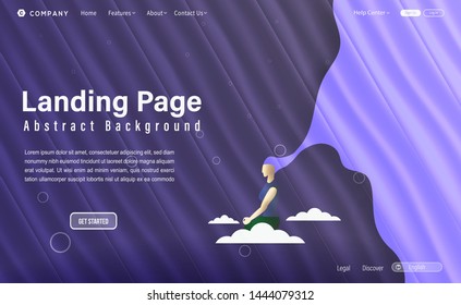 web landing page design templates abstract background. Modern vector illustration concepts for digital website and mobile website development.