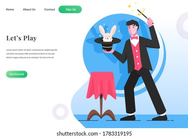 Weblandingpage Magic Show