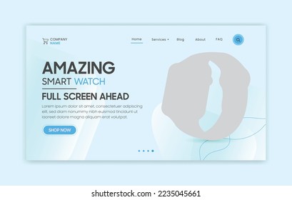 Web Landing page template design