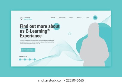 Web Landing page template design