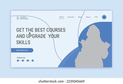 Web Landing page template design