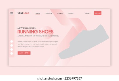 web Landing page template design