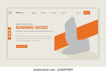 web Landing page template design