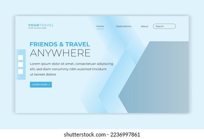 web Landing page template design