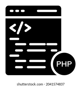 Web-Sprachen glyph Design, SEO und Web-flach Design für mobile Konzepte und Web-Apps. Kollektion von modernem Infografik-Logo und Piktogramm.