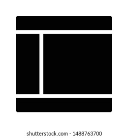 web layout glyph flat vector icon