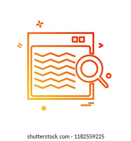 Web layout icon design vector