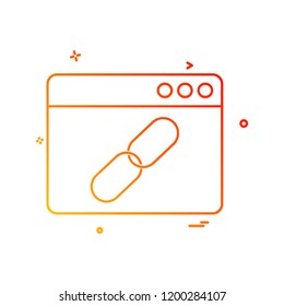 Web layout icon design vector