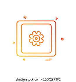 Web layout icon design vector