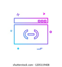 Web layout icon design vector
