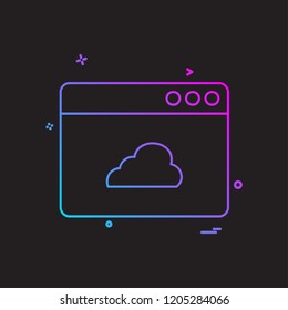 Web layout icon design vector