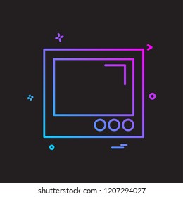 Web layout icon design vector