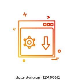 Web layout icon design vector