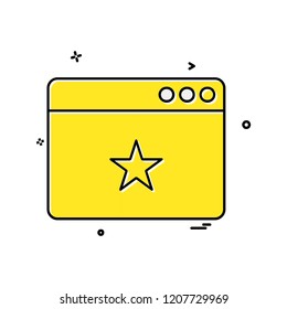 Web layout icon design vector