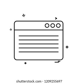 Web layout icon design vector