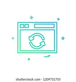 Web layout icon design vector