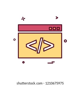 Web layout icon design vector