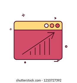 Web layout icon design vector