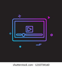 Web layout icon design vector
