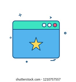 Web layout icon design vector