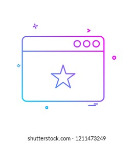 Web layout icon design vector