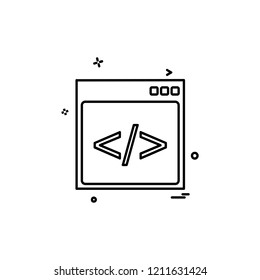 Web layout icon design vector