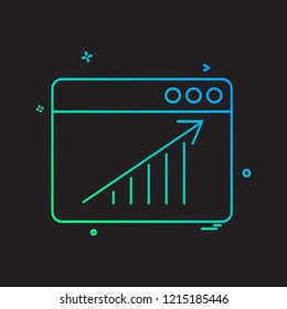 Web layout icon design vector