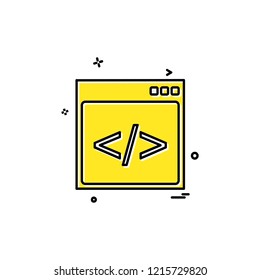 Web layout icon design vector