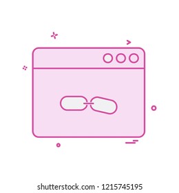 Web layout icon design vector