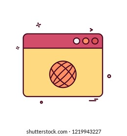 Web layout icon design vector