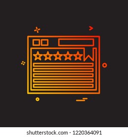 Web layout icon design vector